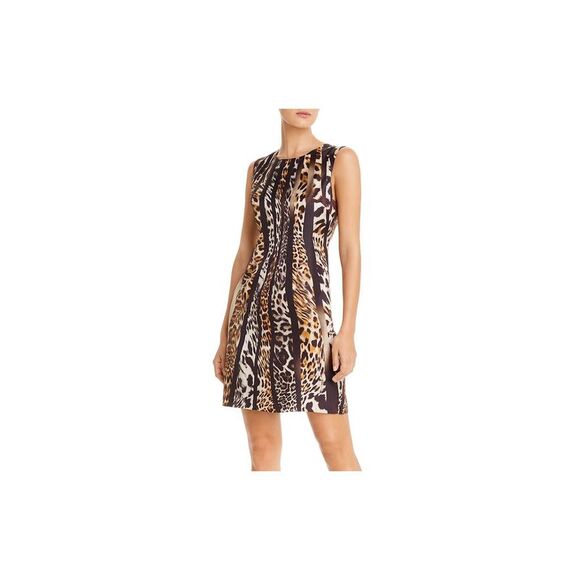 KOBI HALPERIN Dresses & Skirts - KOBI HALPERIN Womens Black Sleeveless Short Wear To Work Fit + Flare Dress XS